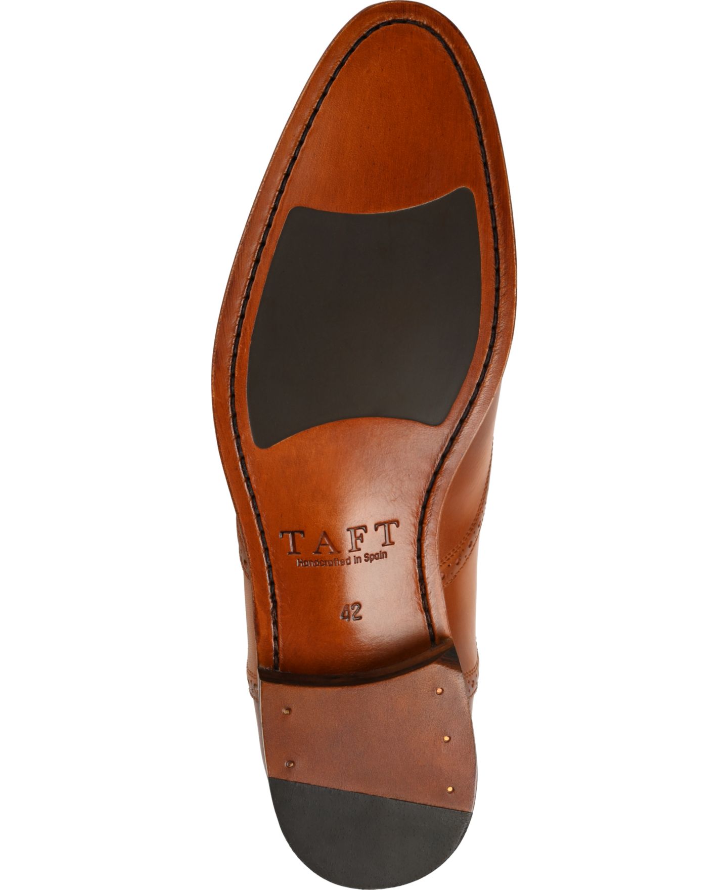 Обувь Taft Men's Beck Handcrafted Brogue Wingtip Leather Dress Shoes, цвет: Медовый — фото 3