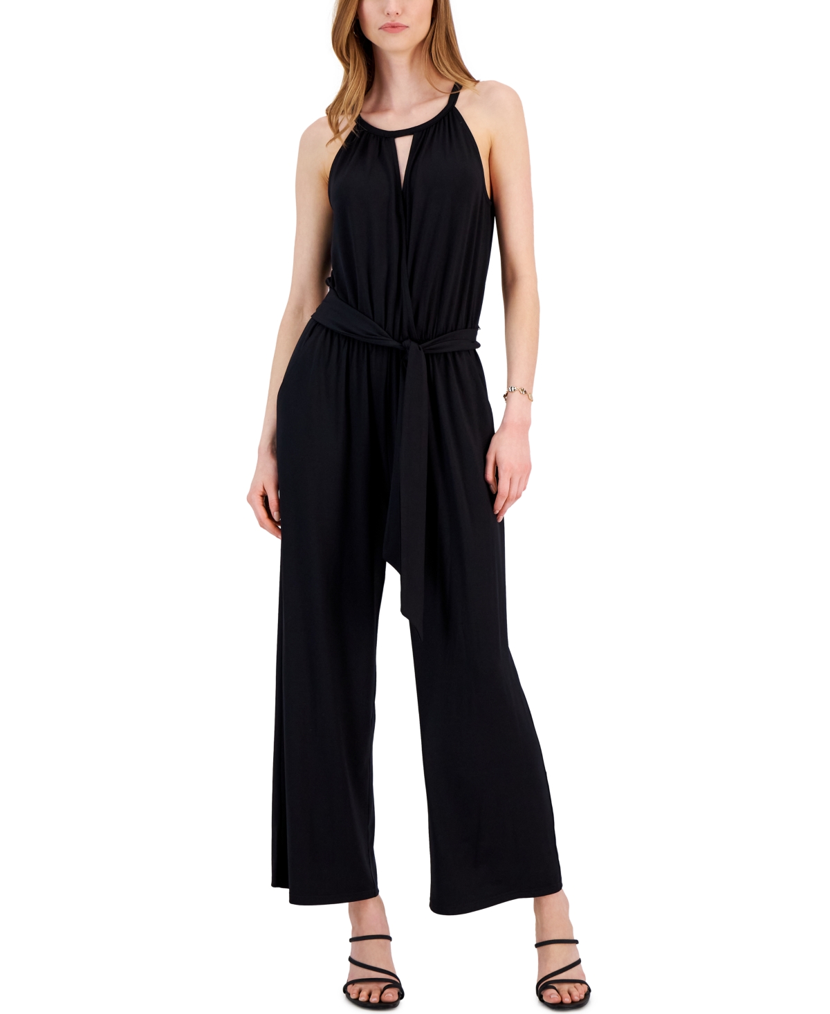 Jpr Studio Women's Tie-Waist Halter Jumpsuit