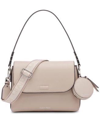 Calvin Klein Women's Millie 2 in 1 Flap Shoulder Bag & Crossbody, Daffodil,  One Size: : Fashion