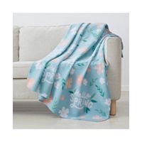 Infinity Home Spring Printed 50 x 60 Inch Fleece Throw (Multiple Options)