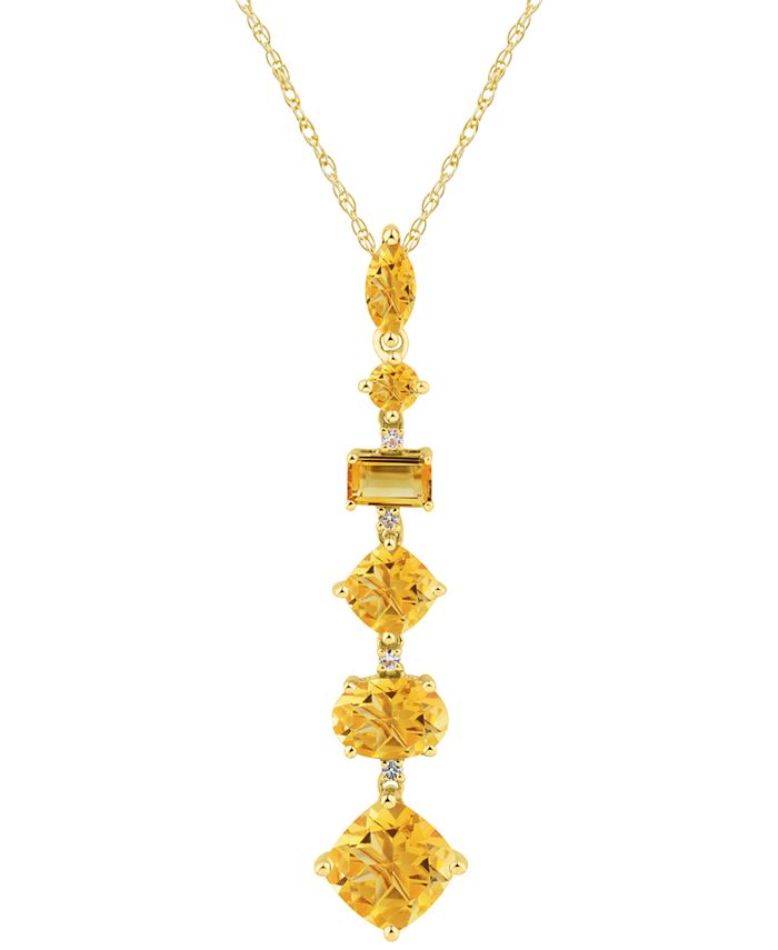 Macy s Citrine 3 1 4 ct. t.w. Diamond Accent 18