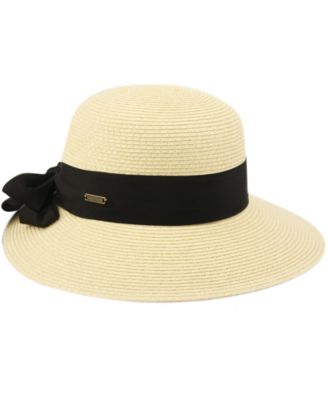 Women's Brimmed Beach Sun Straw Hat
