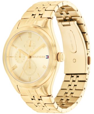 Women's Multifunction Gold-Tone Stainless Steel Bracelet Watch 38mm