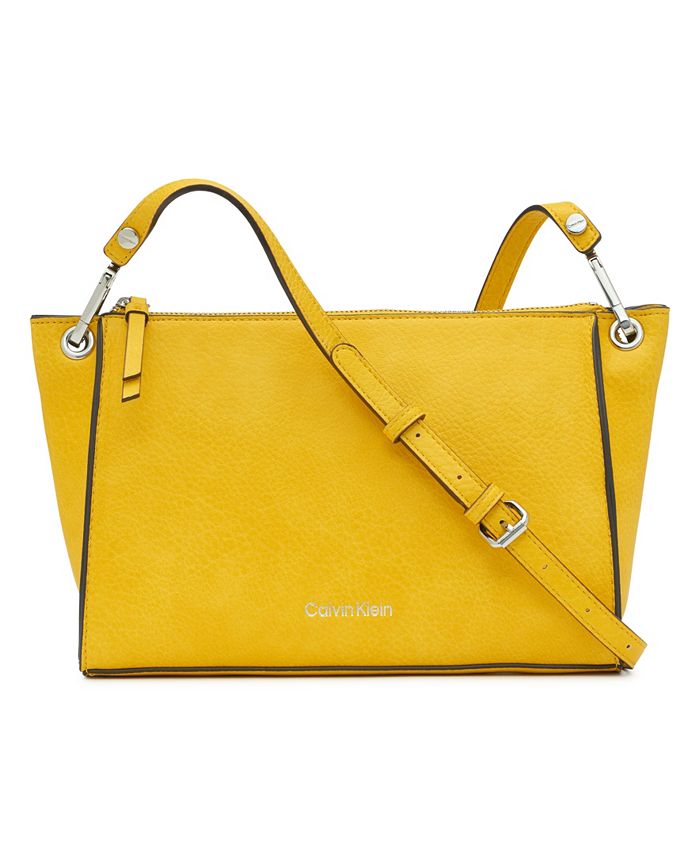 Calvin Klein Garnet Top Zipper Crossbody Bag & Reviews - Handbags &  Accessories - Macy's