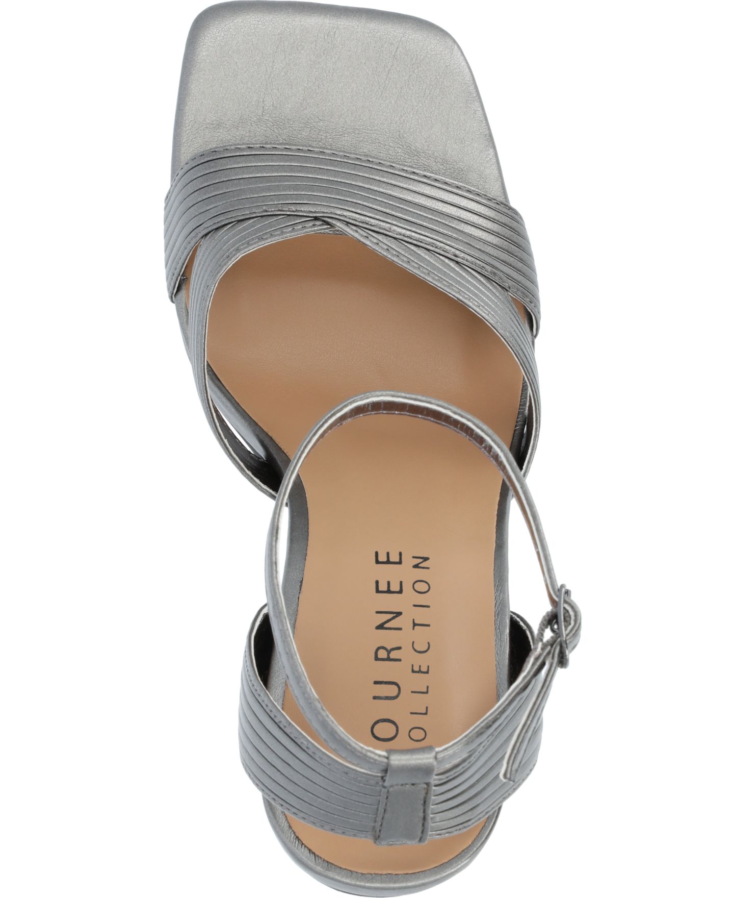 Женские сандалии Journee Collection Annett Stiletto Dress Sandals, цвет: Оловянный — фото 6