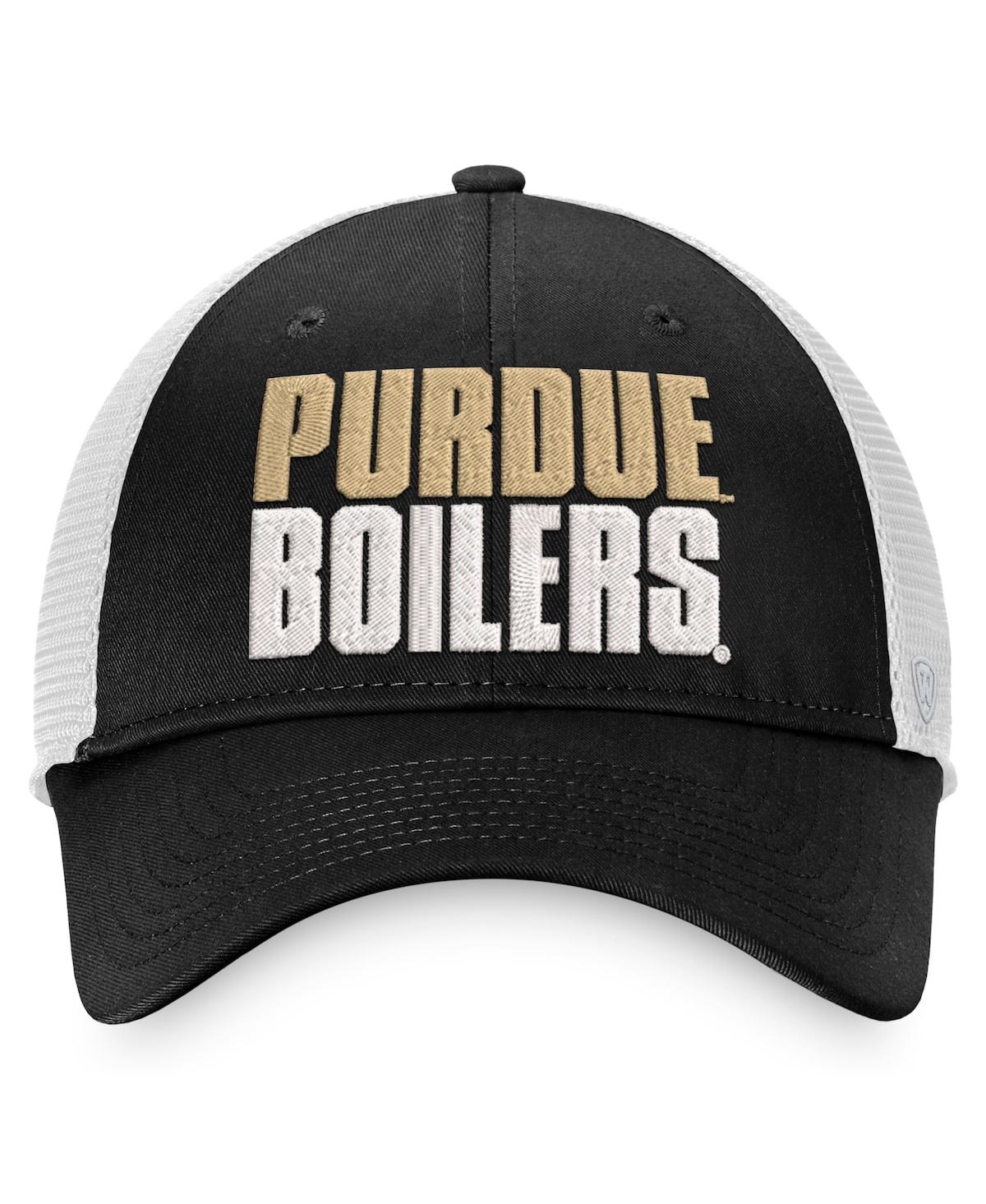 Men's Top of the World White Purdue Boilermakers Stockpile Trucker Snapback Hat - White