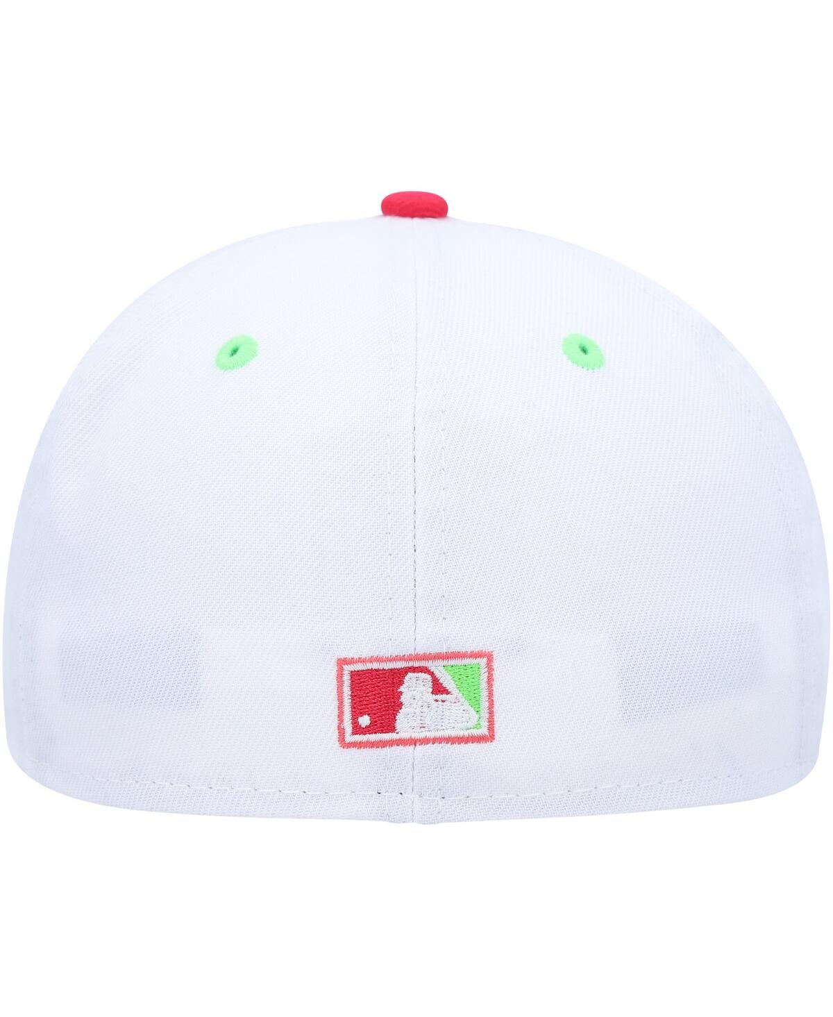 Men's New Era Coral Arizona Diamondbacks 1998 Inaugural Season Strawberry Lolli 59Fifty Fitted Hat - Coral