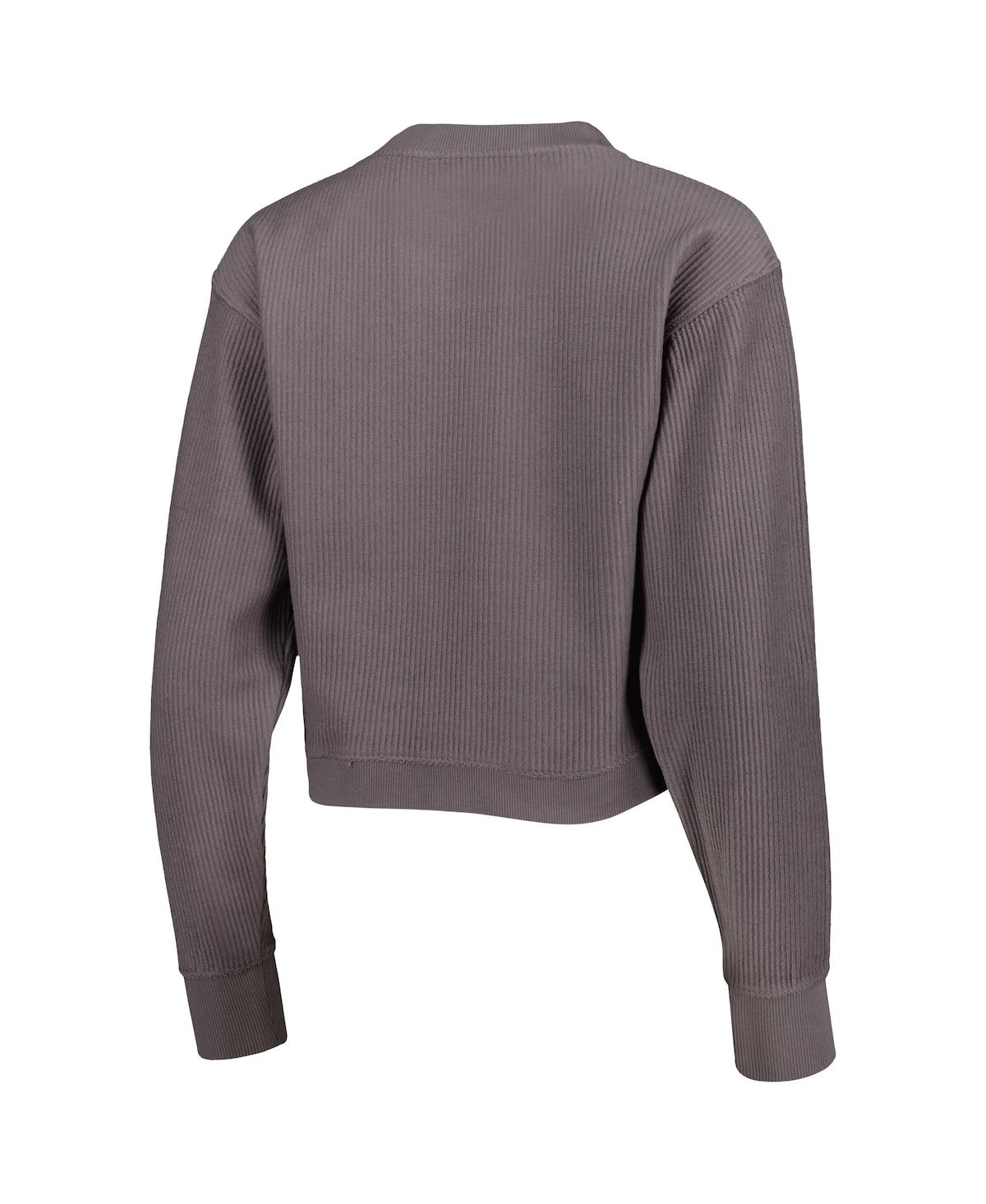 League Collegiate Wear Women's  Gray Florida State Seminoles Classic Campus Corded Timber Sweatshirt In Gray