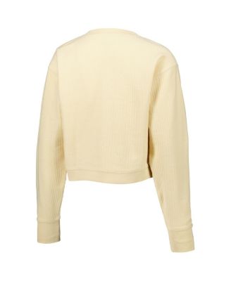 Women's Cream Lsu Tigers Classic Campus Corded Timber Sweatshirt