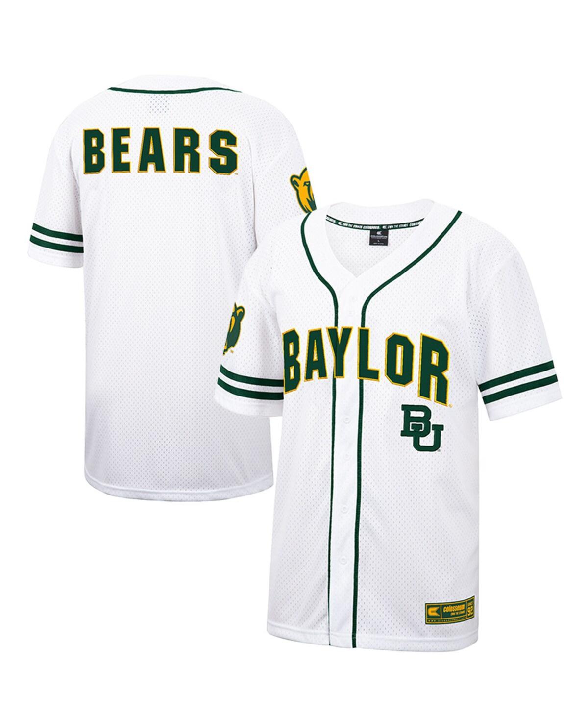 Men's Colosseum Green Baylor Bears Free Spirited Baseball Jersey - Green
