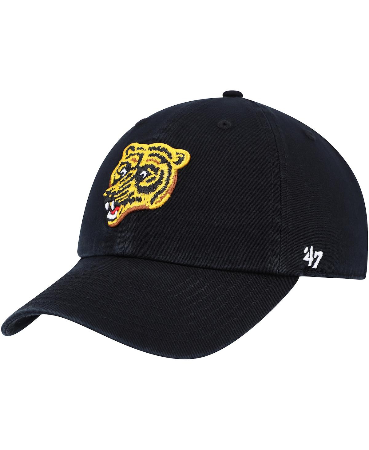 47 Brand Men's ' Black Boston Bruins Clean Up Adjustable Hat In Black