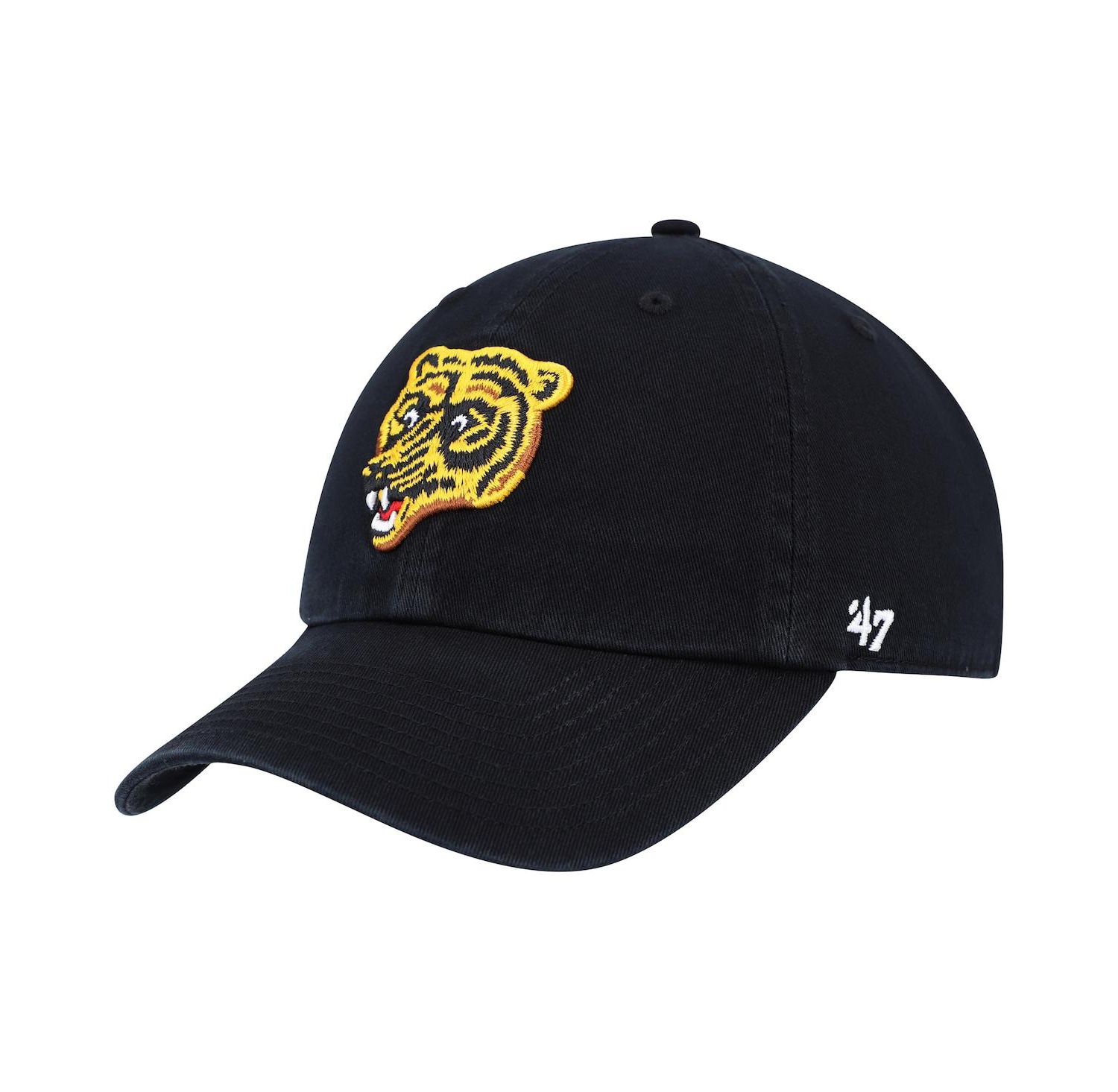 Men's Black Boston Bruins Clean Up Adjustable Hat