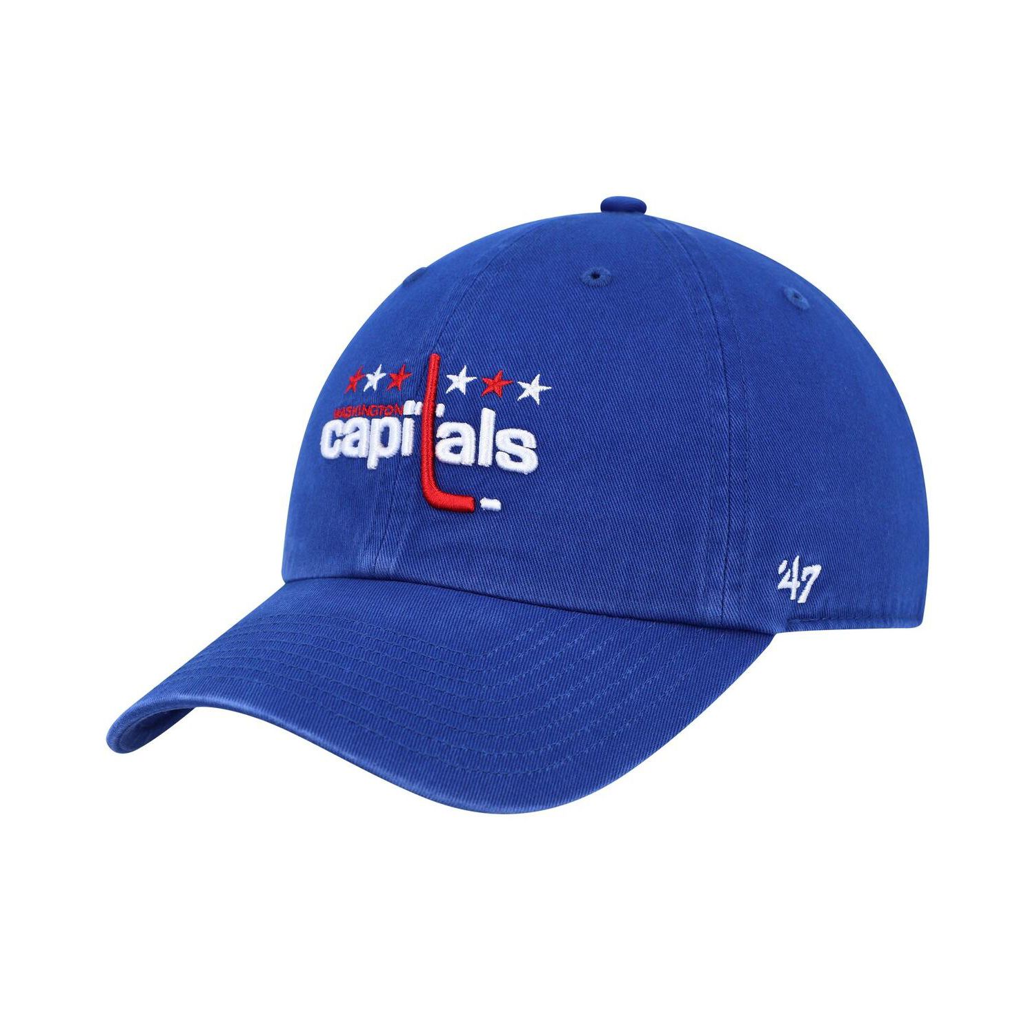 Men's Royal Washington Capitals Clean Up Adjustable Hat