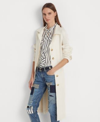 Lauren Ralph Lauren - Women's Belted Herringbone Linen Trench Coat