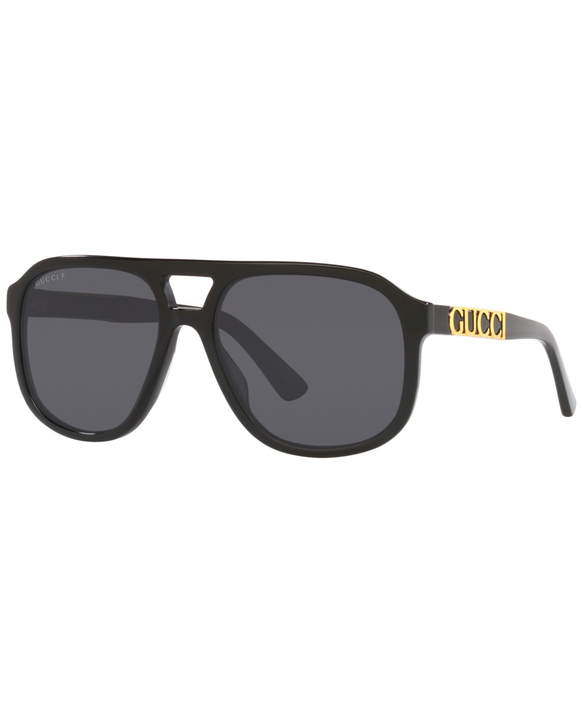Shop Gucci Unisex Polarized Sunglasses, Gc001933 In Black