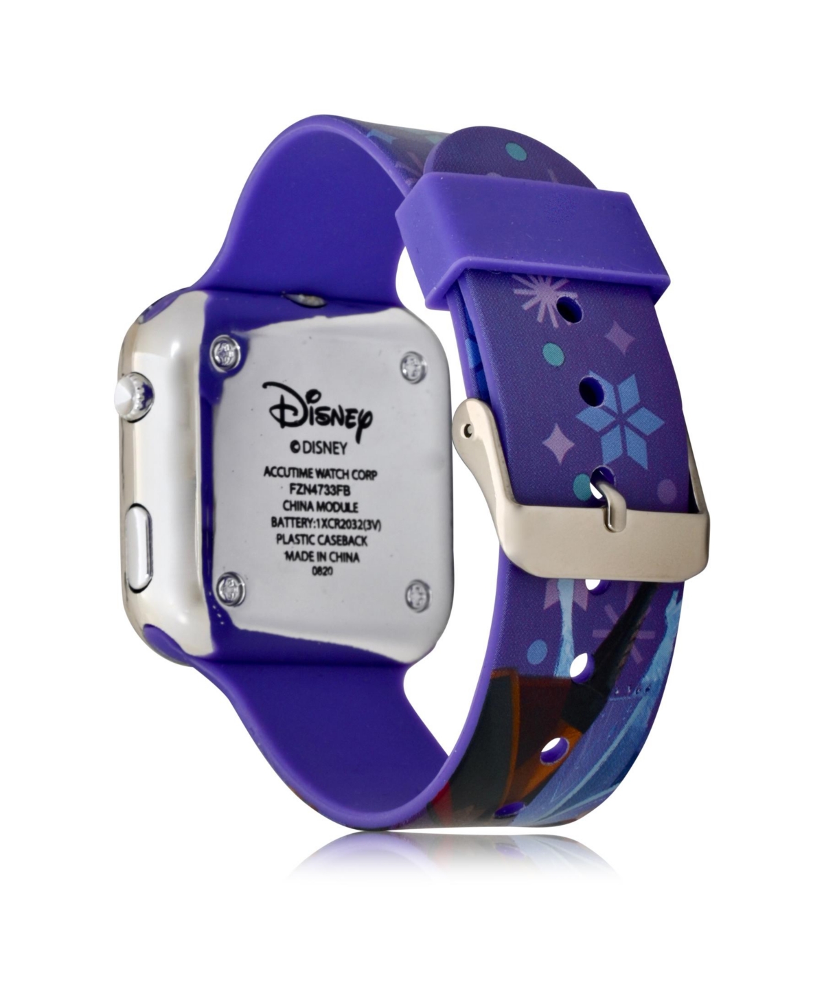Disney Children's Frozen 2 Light Emitting DiodeSilicone Strap Watch 32mm - Purple