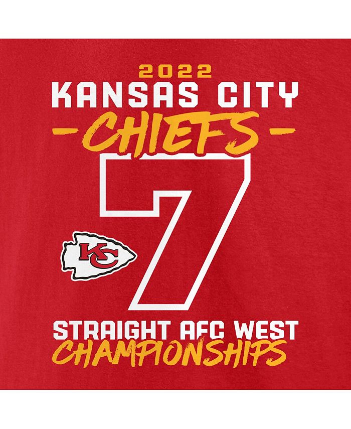 Fanatics Men's Red Kansas City Chiefs SeventhStraight AFC West