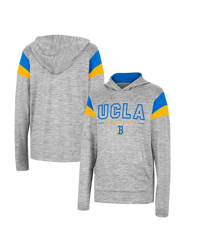 Lids UCLA Bruins Colosseum Slub Long Sleeve Hoodie T-Shirt - Heather Black