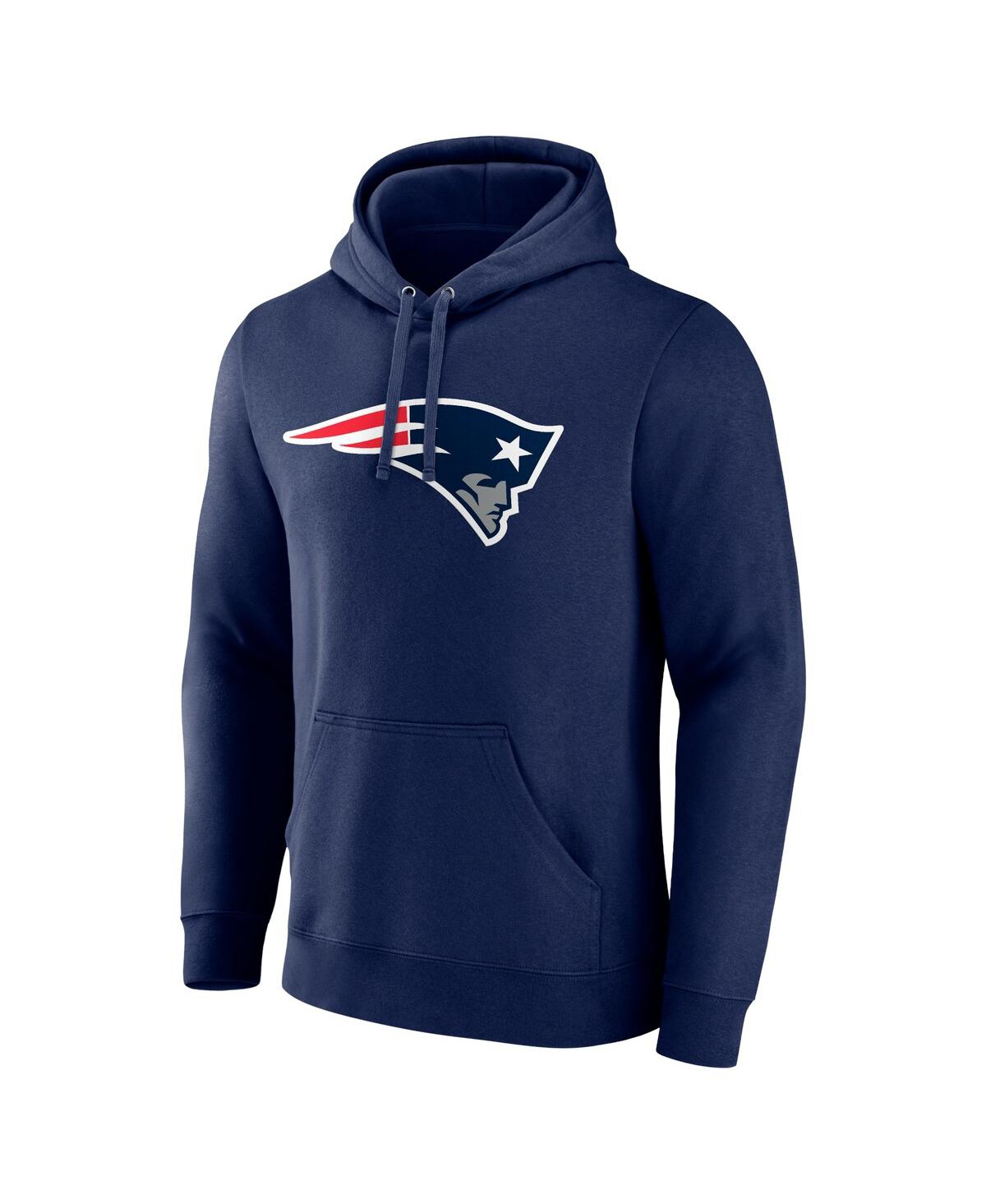 Men's Fanatics Mac JonesNew England Patriots Player Icon Name and Number Pullover Hoodie - Navy