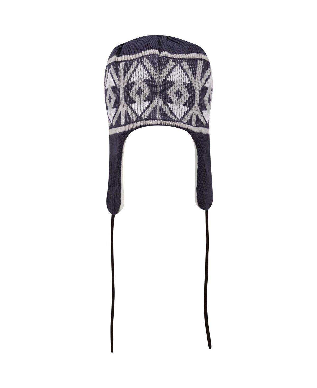 Shop New Era Men's  Navy Dallas Cowboys Knit Trapper Hat