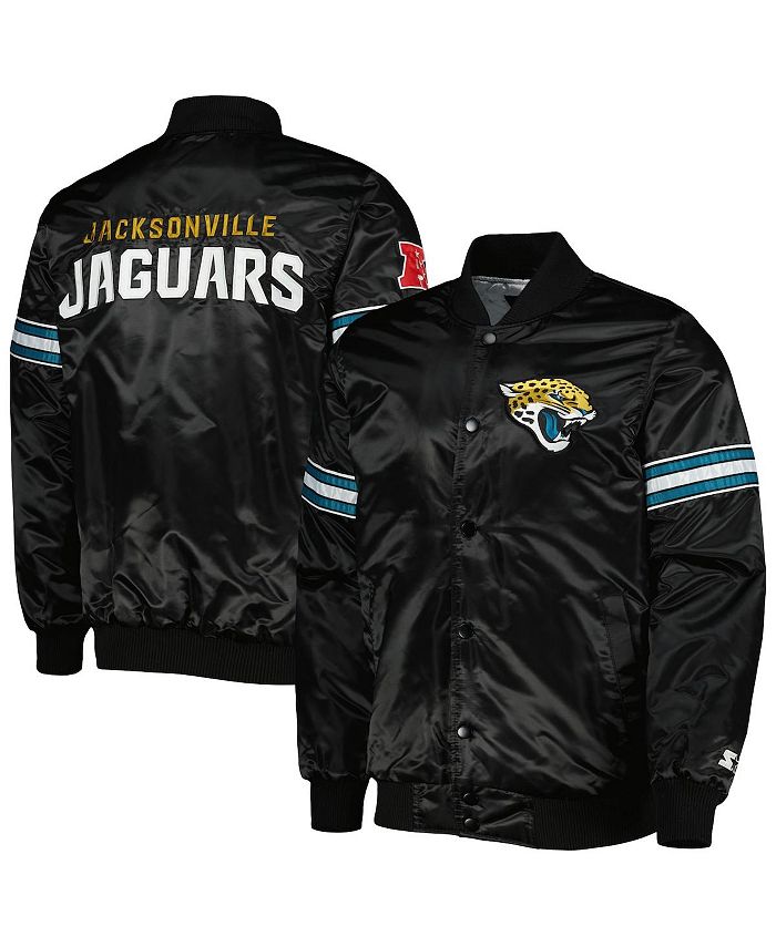 Starter Men's Black Jacksonville Jaguars The Pick and Roll FullSnap Jacket Macy's
