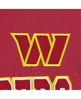 Men's Burgundy Washington Commanders Draft Fleece Raglan Pullover Hoodie