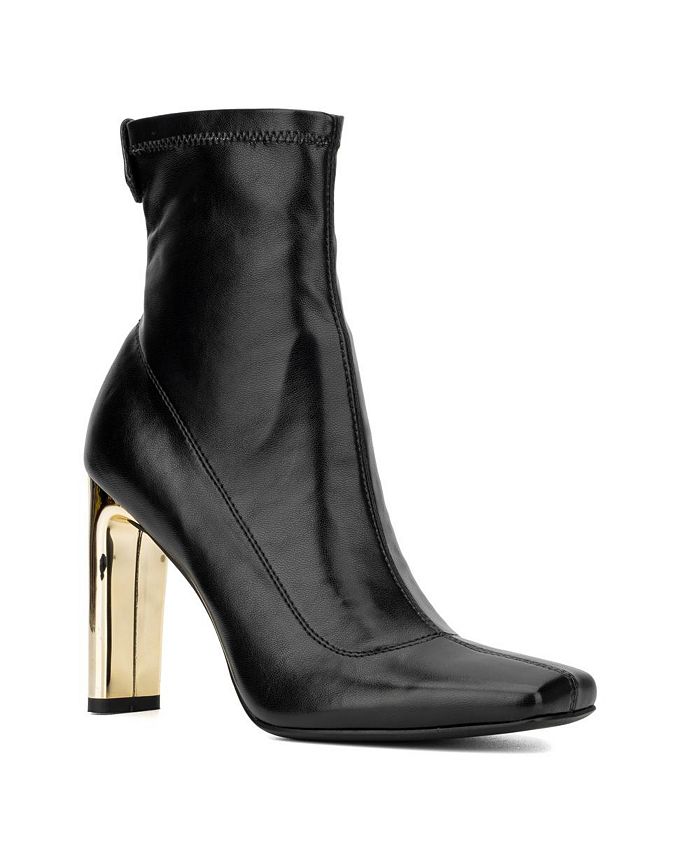 Macy's black patent leather sales boots