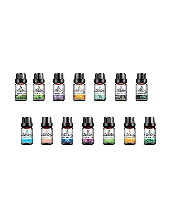 PURSONIC 14 Pack of 100 Pure Essential Aromatherapy Oils Macy's