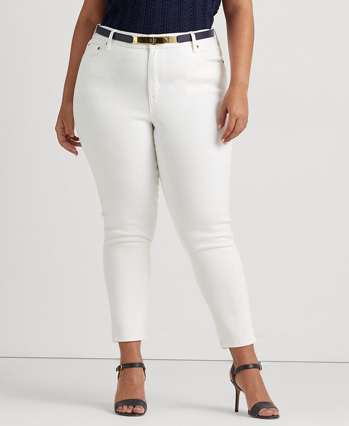 Lauren Lauren Plus Size High-Rise Super-Stretch Jeans - Macy's