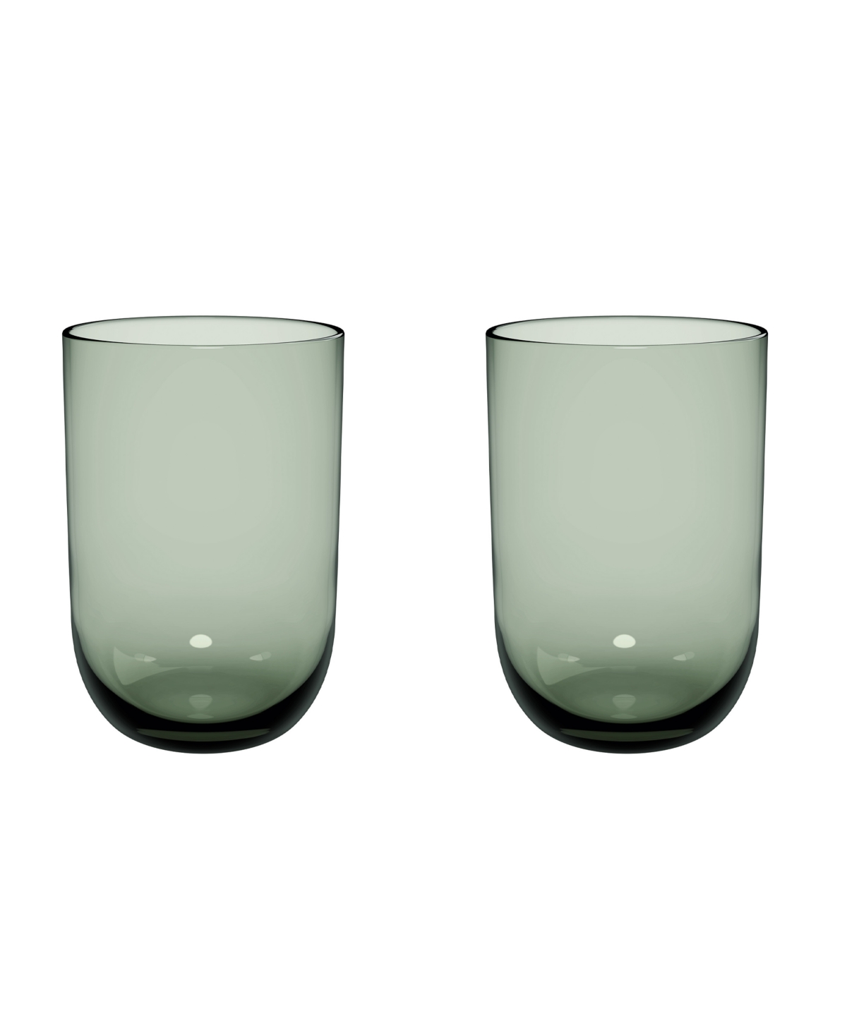 Villeroy & Boch Like Highball Glasses, Set Of 2 In Sage Green