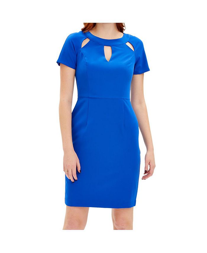 FOCUS BY SHANI Keyhole Crepe Dress Macy's