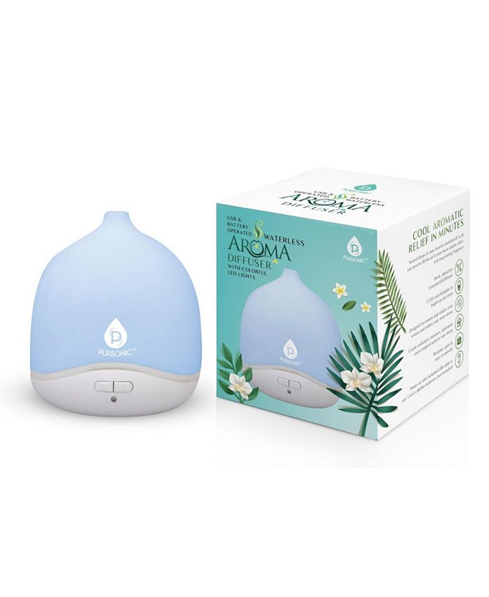 PURSONIC USB & Battery Operated Waterless Aroma Diffuser Macy's