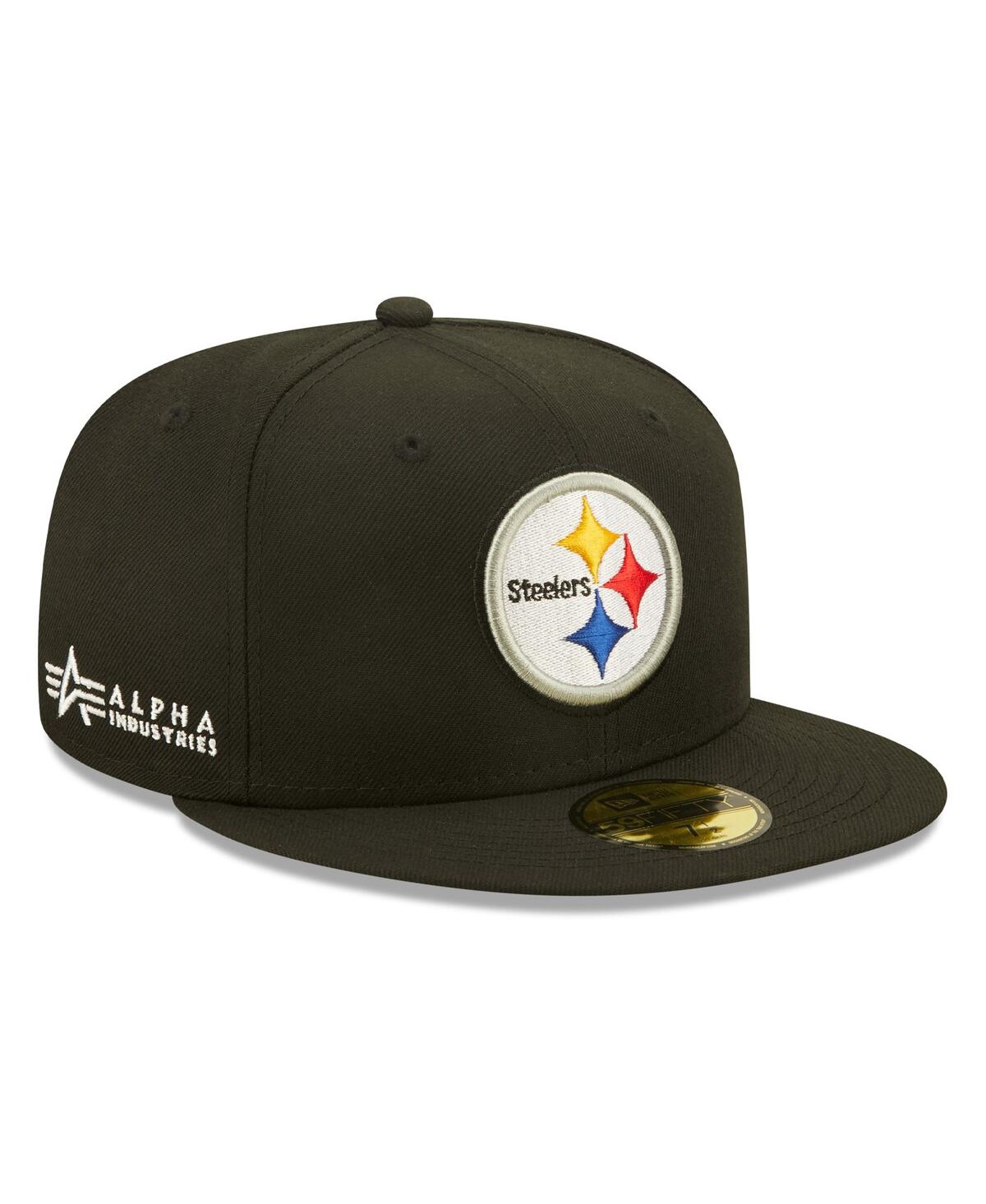 Men's New Era X Alpha IndustriesPittsburgh Steelers Alpha 59Fifty Fitted Hat - Black