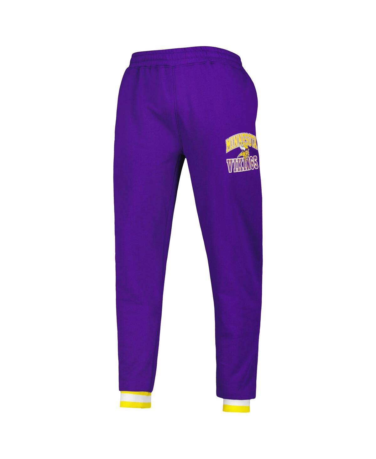 Shop Starter Men's  Purple Minnesota Vikings Blitz Fleece Jogger Pants