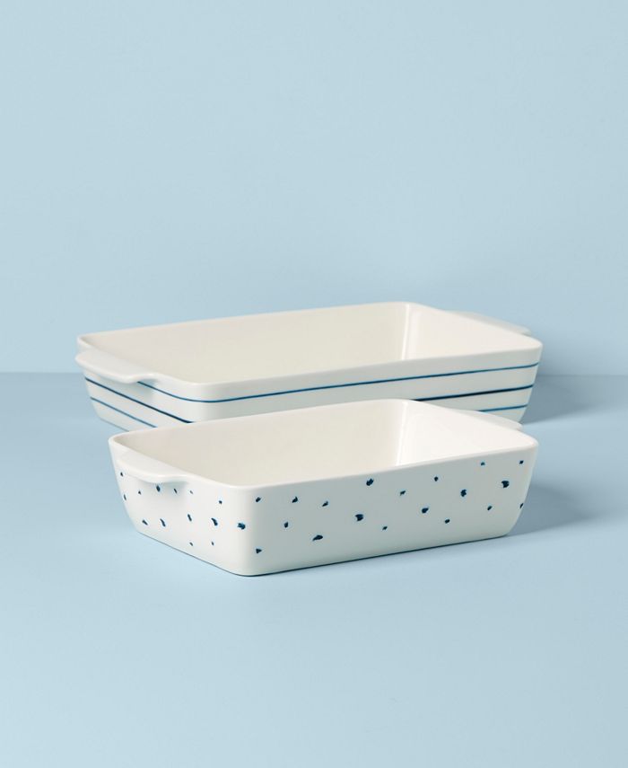 Lenox Blue Bay Rectangular Bakers 2Piece Set Macy's