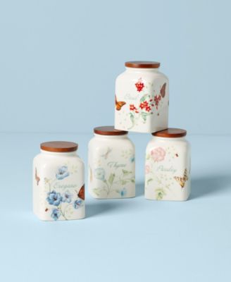 Lenox Butterfly Meadow Set Da 7 Pezzi Per Sale E Pepe E Condimenti In Porcellana Fine