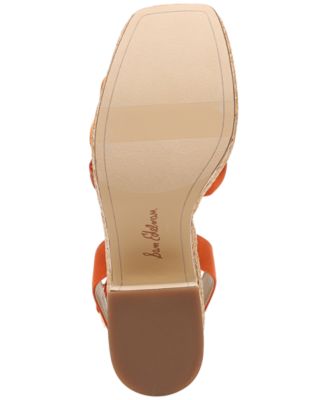 Sam Edelman Tibby Raffia Platform Wedge Sandals - Macy display picture 1