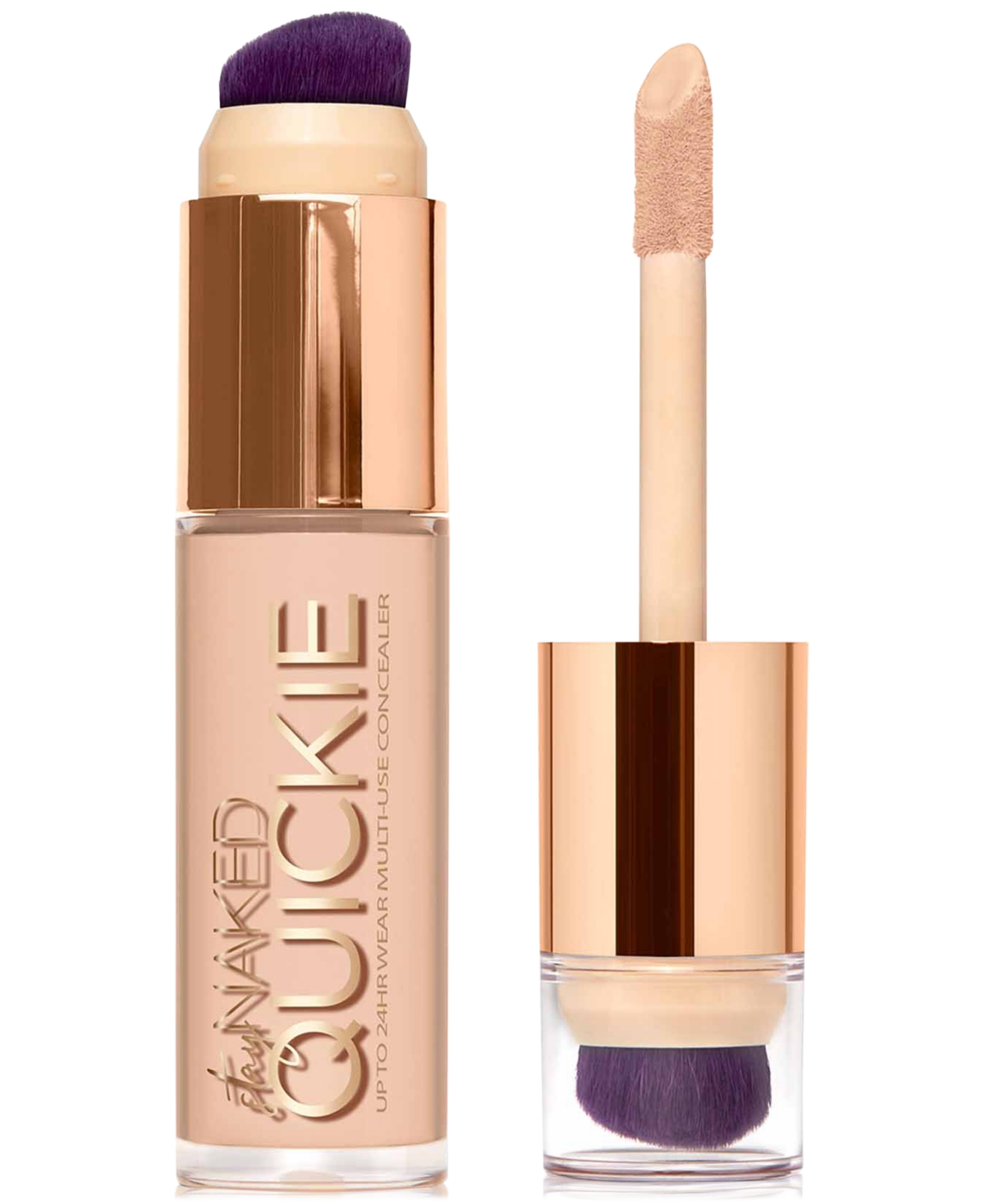 Urban Decay Quickie 24h Multi-use Hydrating Full Coverage Concealer, 0.55 Oz. In Wy (light Medium Warm Yellow)