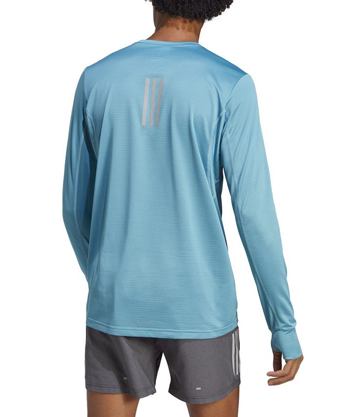 adidas Men's Own the Run Performance AEROREADY Long-Sleeve T-Shirt - Macy's