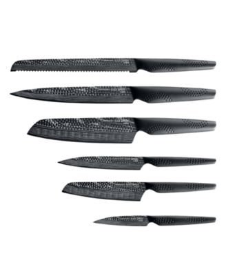 Id3 Black Samurai Gozen Knife Block Set, 7 Piece