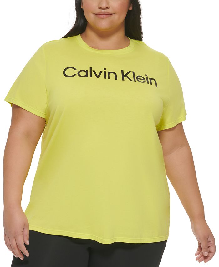 Calvin Klein Plus Size Logo T-Shirt - Macy's