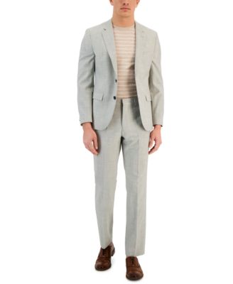 Hugo Boss Mens Superflex Modern Fit Suit In Light Grey