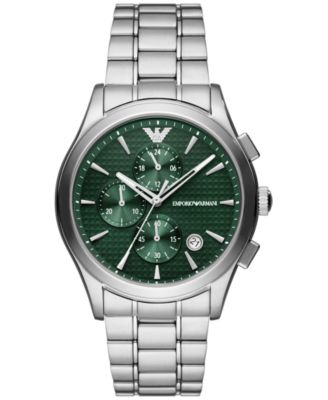 Emporio Armani Men's Chronograph Stainless Steel Bracelet Watch 42mm ...