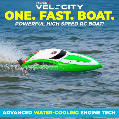 Velocity Fast RC Boat - Green
