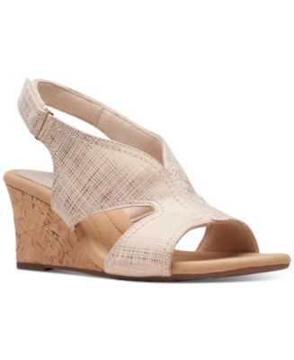 Clarks Women s Kyarra Aster Cutout Wedge Sandals Macy s