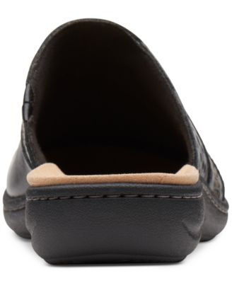 Clarks Women's Laurieann Ease Mule, Dark Tan Leather, 9 Narrow Women\u0027s Clarks, Laurieann Rena Sandal \u2010 Peltz Shoes