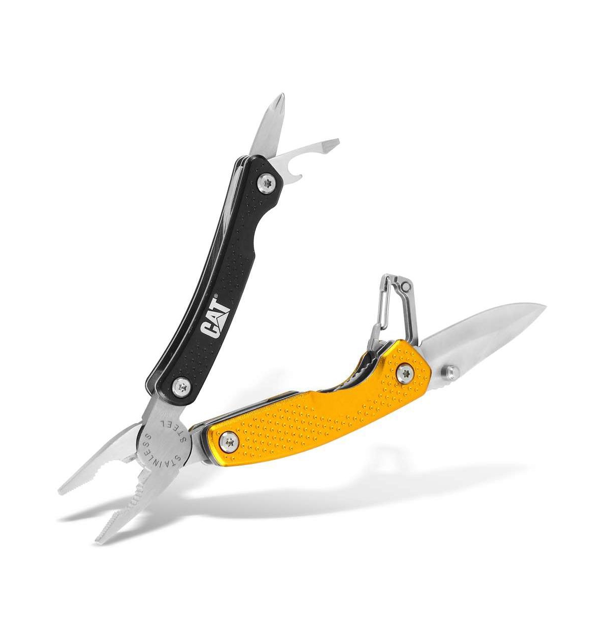8-in-1 Multifunction Knife and Pliers Tool - Yellow