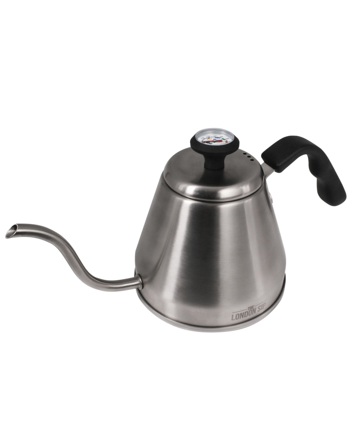 London Sip Stainless Steel Kettle With Beverage Thermometer, 1.2 Liter In Silver