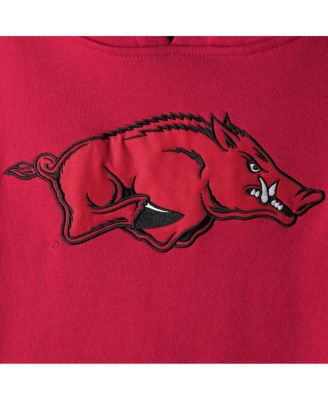 Women's Cardinal Arkansas Razorbacks Big Logo Pullover Hoodie