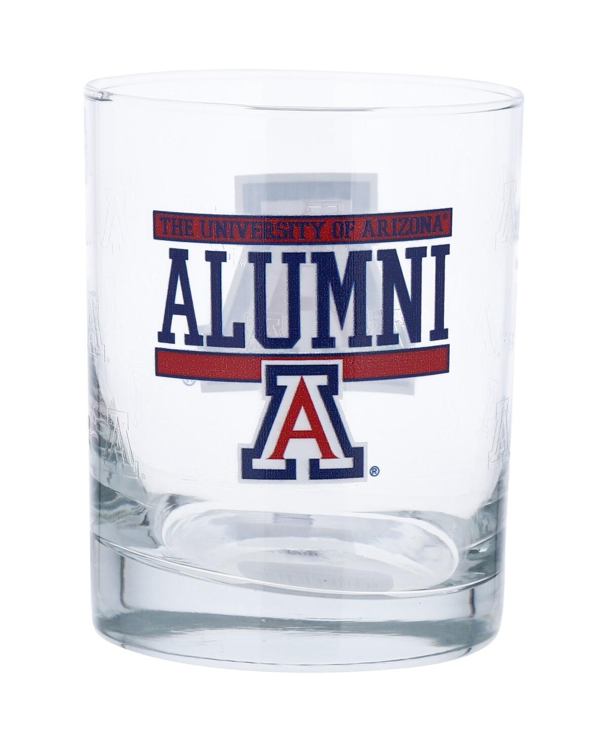 Indigo Falls Arizona Wildcats 14 oz Repeat Alumni Rocks Glass In Clear